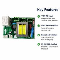 Carte de contrôle de niveau d'eau pour machine à glaçons 110V OEM/ODM personnalisée avec pompe automatique certifiée