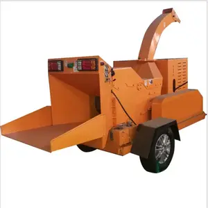 Di Động 32 HP Động Cơ Diesel Vườn Sử Dụng Chất Thải Gỗ Shredder Máy Chipper