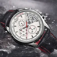 Montres PAGANI DESIGN 3306, montres de luxe pour hommes, chronographe sport, plongée 30m, montre décontractée, Relogio Masculino avec bracelet en cuir véritable