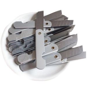 Utility Knife Stainless Steel <b>Blade</b> Grey Replacement <b>Blades</b> For Pencil <b>Sharpener</b> Paper Cutter - Product Image 4