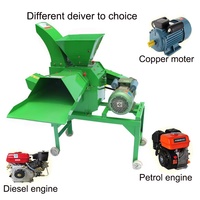 Nouvelle machine à haute productivité pour la broyage du maïs, du foin, de l'ensilage, des tiges de blé et de la paille, fonctionnant au diesel et à l'essence