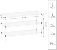 Factory <strong>Best</strong> <strong>Selling</strong> Modern Heavy Duty for Acrylic Floating <strong>Shoe</strong> Organizer <strong>Shelf</strong> with Customizable Size