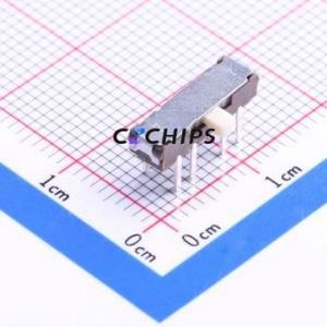 SSSS223900 Slide Switch Through hole Component (THT) Switch Double Pole Three Throw Rectangle Pin Header PC Pin 5.5mm - Product Image 1