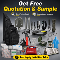 Kit de survie professionnel pour l'extérieur, équipement d'urgence pour le camping, la randonnée, le sauvetage en milieu sauvage, sac tactique multifonctionnel