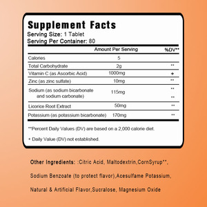 Tabletas Efervescentes de Vitamina C 1000mg, Venta al por Mayor, Personalizables, Refuerzo Inmunológico con Zinc para Adultos, 40 Unidades - Product Image 2