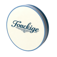 Boîte cadeau rigide réutilisable en carton gris recyclé écologique personnalisée avec insert coussin pour fond de teint et poudre compacte – Emballage maquillage