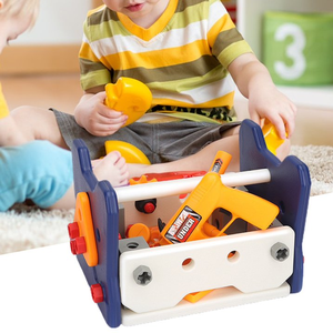 Ensemble d'outils pour enfants 40 pièces établi de bricolage <span class=keywords><strong>avec</strong></span> perceuse électrique, kit de <span class=keywords><strong>construction</strong></span> de jeux de simulation, jeux de <span class=keywords><strong>construction</strong></span> éducatifs STEM - Product Image 6