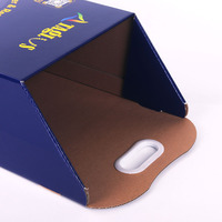 Caja de carrito de cartón corrugado moderna personalizada al por mayor, ruedas giratorias para tienda pop, feria comercial, exposición, exhibición publicitaria