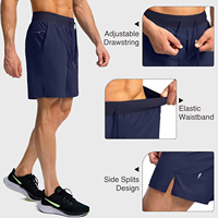 Vente en gros de shorts de course d'été en soie glacée pour hommes shorts de sport en nylon à séchage rapide shorts de sport respirants pour hommes