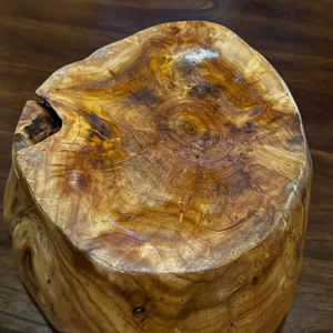 Ensemble de bols décoratifs en cèdre écologique personnalisés pour salades, fruits et légumes, design oriental, vaisselle en bois sculpté Guansen, vente en gros - Product Image 5