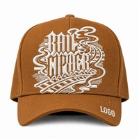 Cappellino da Baseball Personalizzato con Ricamo in Stile Old English, 5 Pannelli, Visiera Curva, Stile Dad Hat, Streetwear West Coast, Vendita all'Ingrosso, Basso MOQ