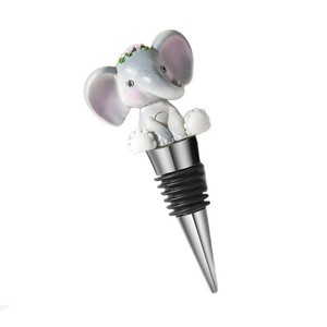 Cute Cartoon Elephant Wine <b>Bottle</b> <b>Stopper</b> Zinc Alloy Pink Blue Elephant Wedding Party Gift Sealing Plug - Product Image 5