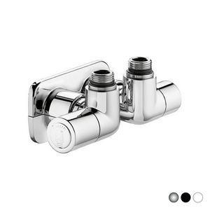 Valvola Termostatica Doppia Quadrata Versione Sinistra 1/2 Pollice 23 P.1.5 Bianca - Product Image 1