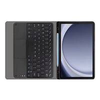 Casing Keyboard Nirkabel untuk Samsung Galaxy Tab A11 Plus A9 Plus, dengan Touchpad, Tempat Pensil, dan Model Folio
