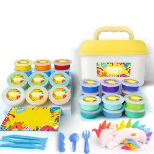 2023 giocattoli di vendita caldi creativi Super Light Clay Kids Air Dry Clay Modeling Crafts Kit STEM regalo educativo per bambini