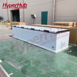 Congélateur coffre polyvalent commercial à 4 portes à ouverture par le haut Ventilateur de refroidissement direct à température unique Réfrigérateur fiable - Product Image 3