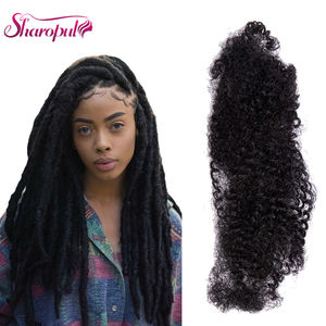 Cheveux humains afro crépus pour la fabrication, la réparation et la prise de masse Cheveux humains afro crépus en vrac pour les extensions Dreadlock - Product Image 1