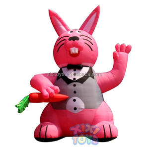 XIXI giocattoli giganti personalizzati palloncini di <span class=keywords><strong>coniglio</strong></span> gonfiabili grandi modelli di coniglietto di pasqua uso pubblicitario <span class=keywords><strong>con</strong></span> pompa d'aria elettrica ventilatore incorporato - Product Image 4