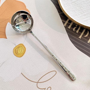 Cuchara de Sopa de Acero Inoxidable DF BC 316, Grado Alimenticio, Mango Largo, Apta para Lavavajillas y Horno, Sostenible, para el Hogar, para Olla Caliente - Product Image 3