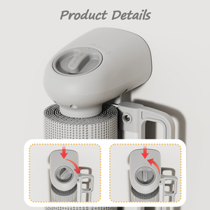 Barrière de sécurité pour bébé en plastique à mailles rétractables, ensemble de 33 pouces de haut et jusqu'à 55 pouces de large, barrière de sécurité pour enfants pour les portes, les escaliers, les toilettes - Product Image 2