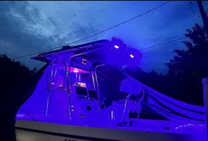 18W Dual Color LED Flood Lamp Blue-White 12V 24V <strong>DC</strong> Spreader Search Work Light for Cars Trucks Trailers SUVs Offroad Boats ATV - Product Image 5