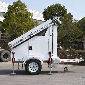 Xe kéo camera an ninh <span class=keywords><strong>CCTV</strong></span> ngoài trời với tiêu chuẩn IP66, ánh sáng ban ngày 5000K, sử dụng năng lượng mặt trời/điện cho giám sát vùng sâu vùng xa - Product Image 2