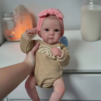 Poupée Reborn en Silicone Souple de 20 Pouces avec Veines Visibles, Jouet Bébé Réaliste en Silicone, Poupée Tendance pour le Commerce International Transfrontalier