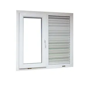 Janela moderna de vinil para casa, janela de pvc/upsoria