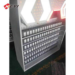 Espositore Moderno a 6 Ripiani in Metallo con Spintori in Acrilico, Mobile <span class=keywords><strong>per</strong></span> Negozi di <span class=keywords><strong>Tabacchi</strong></span>, <span class=keywords><strong>Arredamento</strong></span> <span class=keywords><strong>per</strong></span> Esposizione Sigarette - Product Image 2