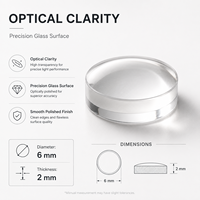 Lensa Optik Kaca ZhonNa 6010 untuk Instrumen Optik, Peralatan Analisis Deteksi, Komponen Lensa Kamera Presisi