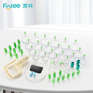 Folee Vacuum <b>Cupping</b> Set 24 Cups Manual Plastic Home Use - Product Image 2