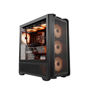 Boîtier PC Gamer <span class=keywords><strong>COUGAR</strong></span> MX600 RGB, Châssis d'ordinateur ATX Mid-Tower avec Façade en Maille à Flux d'Air Élevé et Verre Trempé - Product Image 1