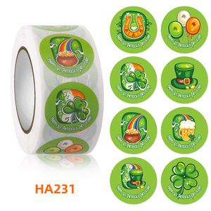 Autocollant de tatouage de visage de barbe en vinyle, accessoires de décoration de la saint-patrick, Festival irlandais vert - Product Image 3