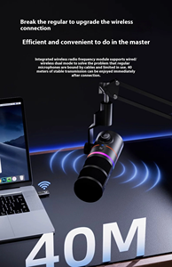 Microphone sans Fil de Bureau Léger et Dynamique <span class=keywords><strong>COMICA</strong></span> D10 Pro pour Ordinateur de Jeu et Diffusion en Direct - Product Image 3