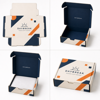 Boîte d'expédition en carton ondulé à blocs de couleur imprimés sur mesure avec logo personnalisé, vente en gros directe d'usine OEM