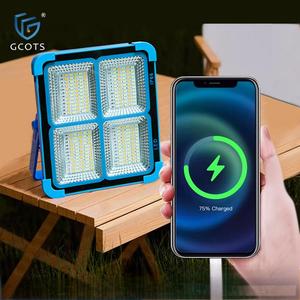 IP54 Waterproof LED Portable Rechargeable USB&Solar <b>Flood</b> <b>Light</b> Energy Saving Outdoor Camping Lighting - Product Image 1