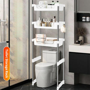 étagère Murale Lot De 2 étagères Douche Sans Perçage - Acier Carbone Avec 12 Crochets - Rangement Salle De Bain Support 18kg Adhésif