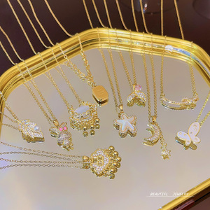 Nuevo Collar con Colgante Deportivo de Cobre y Bambú con Diamantes, Diseño Exclusivo 2026, Lujo Ligero de Alta Gama para Mujer, Verano, Buena Suerte - Product Image 2