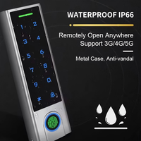 Tuya IP66 Wasserdichter Metall-Fingerabdruck-Zugangscontroller EM MF Karte Temporärer Code Touch-Tastatur für Apartment-Außentor