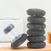 Cepillo de Cocina Creativo para Lavar Ollas, Descontaminación, Eliminación de Manchas de Aceite, Cepillo para Estufa con Dispensador de Jabón Líquido