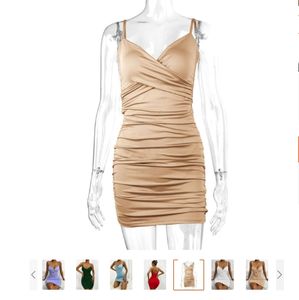 XS-L senza maniche Casual <span class=keywords><strong>Mini</strong></span> abiti Skinny estate profondo scollo a v da donna con <span class=keywords><strong>abito</strong></span> <span class=keywords><strong>arancione</strong></span> Neon <span class=keywords><strong>abito</strong></span> stile Vestidos abiti - Product Image 6