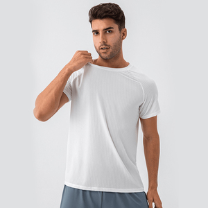 Wholesale Summer Workout T Shirt Men 100% Polyester Quick Dry T Shirt for Men - Product Image 5