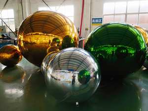 कस्टम सजावटी दर्पण गेंदों विशाल डिस्को बॉल विभिन्न रंग आकार के आकार की घटना सजावट के लिए - Product Image 6