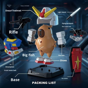 Modelo de Robot Impreso en <span class=keywords><strong>3D</strong></span> Súper Popular, Péndulo Magnético Kapibala para Soldados de Fuerzas Especiales, Juguetes para Armar y Decorar - Product Image 4