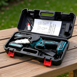 Kit de Motosierra Inalámbrica Profesional de 6 Pulgadas, 21V, con 2 Baterías de Iones de Litio y Estuche - Product Image 3
