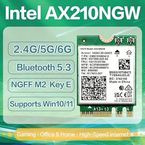 <span class=keywords><strong>Carte</strong></span> réseau sans fil interne pour ordinateur portable et ordinateur de bureau AX210NGW, version améliorée, <span class=keywords><strong>WIFI</strong></span> 6E pour 5.3 AC8265 - Product Image 2
