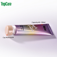 35D Luxe Coloré Vide Cosmétique Squeeze ABL Tubes Bouchon À Vis pour Crème Solaire Main Cri Lotion pour Bain