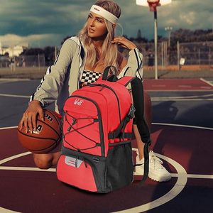 Échantillon gratuit Nouveau Sac à dos de sport multifonctionnel de grande capacité Sac de voyage léger pour hommes et femmes Sac d'ordinateur pour le collège Basket-ball - Product Image 5