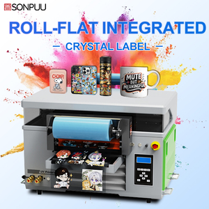 Mini UV dtf máy in nhỏ phẳng cốc nhôm có thể chai ảnh nhãn dán cuộn phim tráng tinh thể nhãn Flex tự động tốc độ cao - Product Image 3