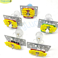 Manette de jeu d'arcade à griffes de grue LED 12V, manette lumineuse LED colorée pour pièces de machine à griffes miniatures pour poupées